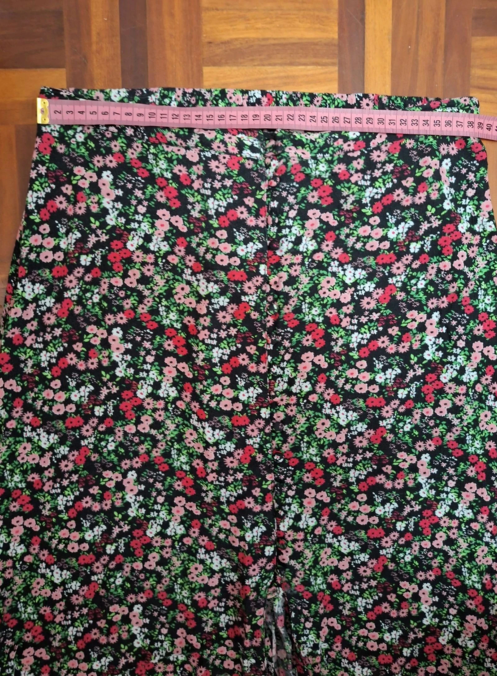Naf Naf floral midi skirt 100% viscose size M – photo 8